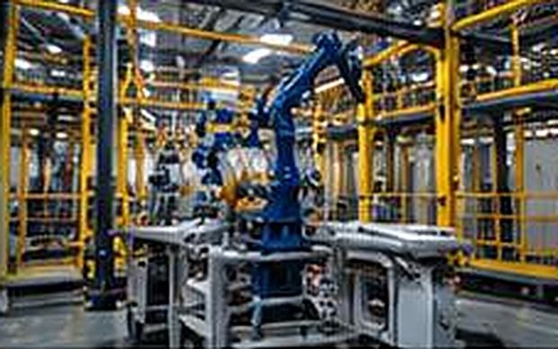 Production equipment installed on a manufacturing line